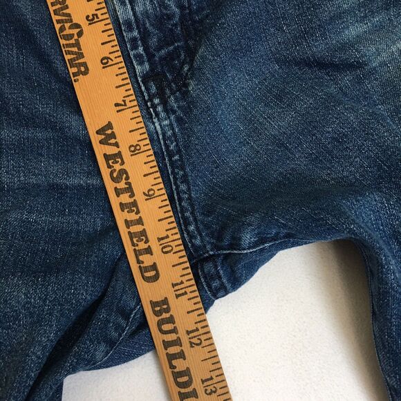 ADRIANO GOLDSCHMIED Protege Jeans Mens 38x28 Straight Distressed Denim Blue - Picture 10 of 12